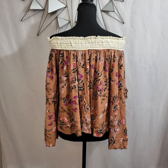 Umgee floral off the shoulder top for women, size M - Picture 5 of 10